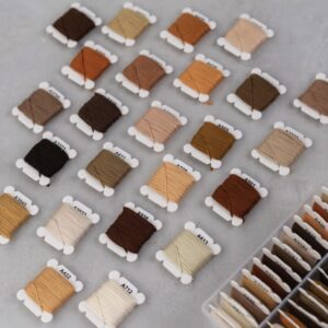 نخ آیرو بوبین پیچ - قهوه ای