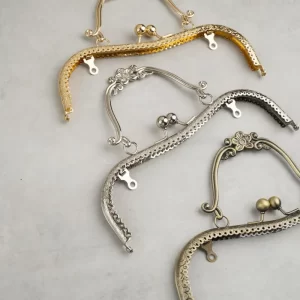 دهانه کیف فلزی مدل کمان گلدار