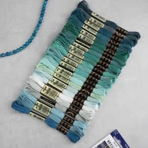 نخ ۲۴ عددی کلاف آیرو - سبز آبی