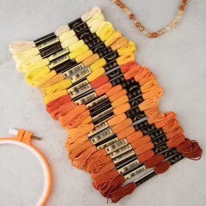 نخ ۲۴ عددی کلاف آیرو - زرد نارنجی